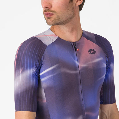 Maillot CASTELLI AERO RACE 8S Mangas Cortas Violeta