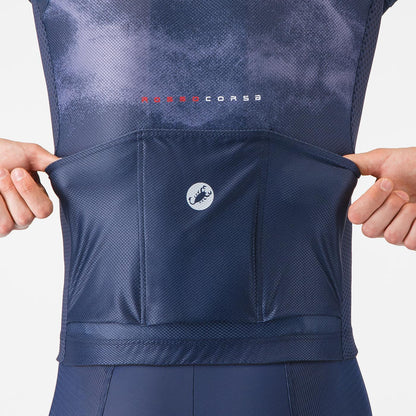 Maillot CASTELLI CLIMBER'S A/C Mangas Cortas Azul Marino