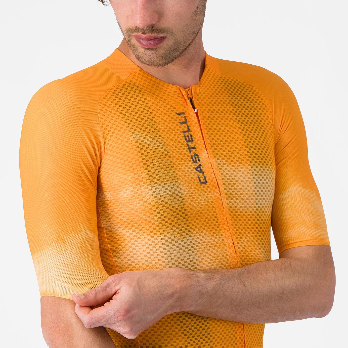 Maillot de manga corta CASTELLI CLIMBER'S A/C Naranja