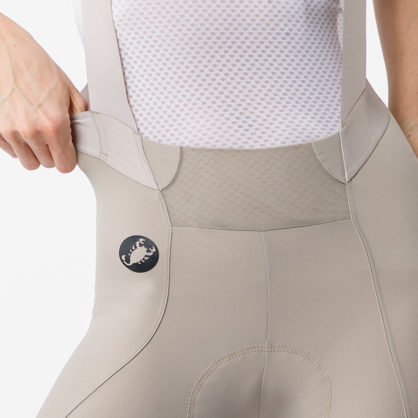 CASTELLI ESPRESSO 2 W DT Culotte largo mujer gris arcilla