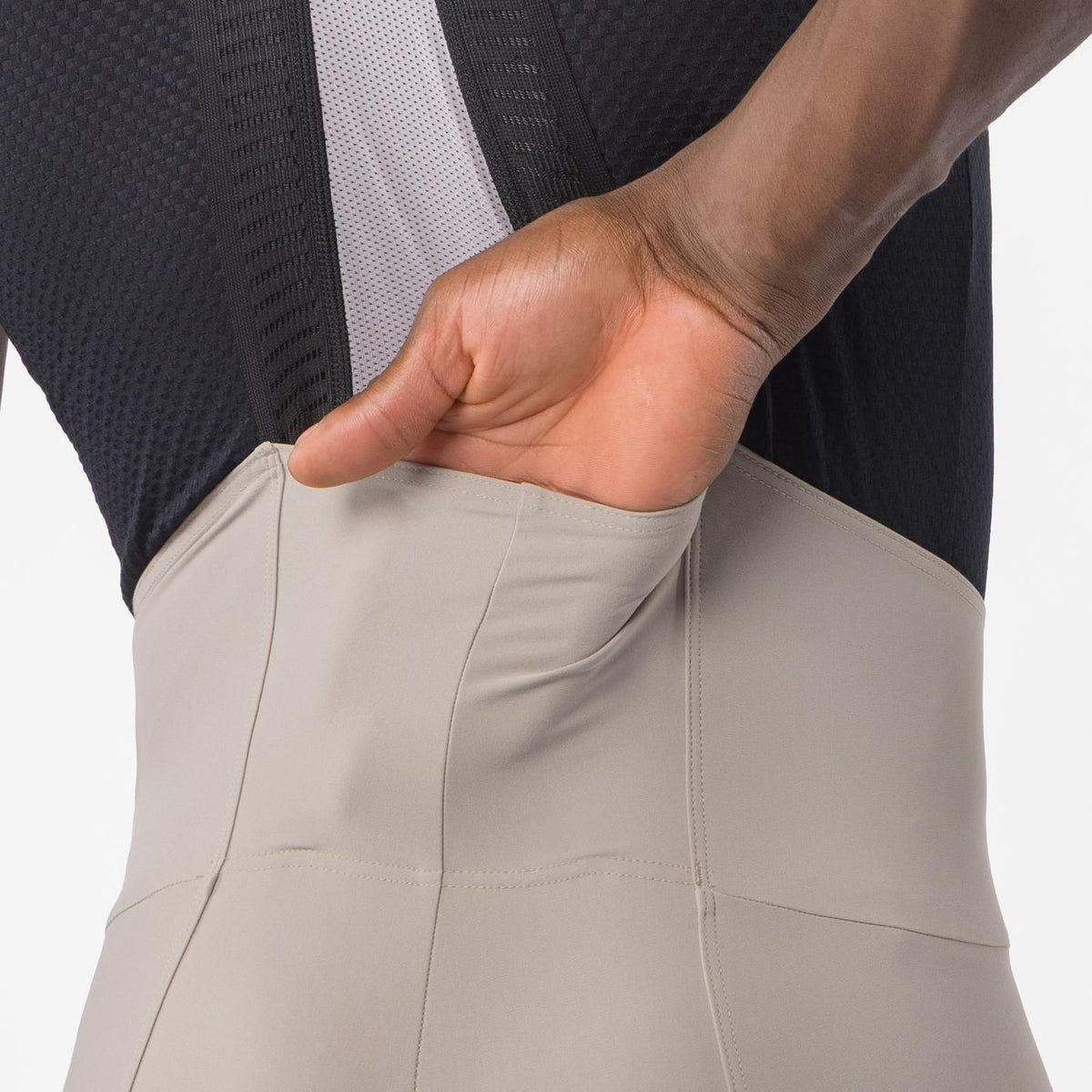 Culote Largo con Tirantes CASTELLI ESPRESSO Transition Beige