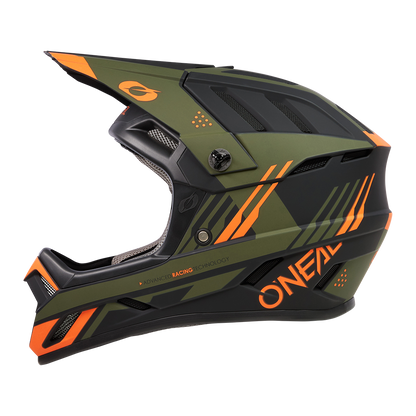 Casco BTT O'NEAL BACKFLIP STRIKE Negro/Naranja/Verde