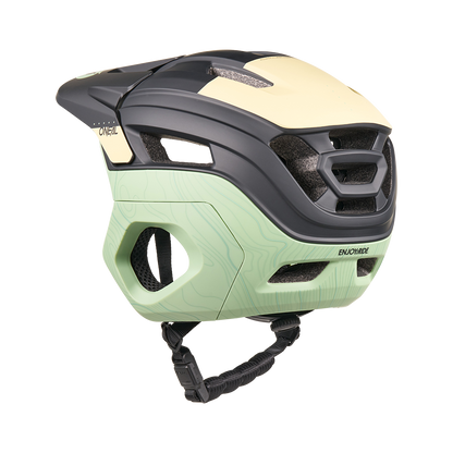 Casco MTB O'NEAL TRAPPER EVO TOPO Negro/Sand/Mint