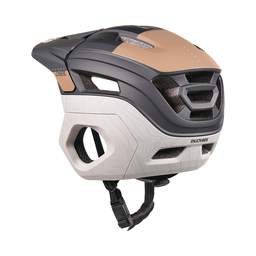 Casco MTB O'NEAL TRAPPER EVO SOLID Negro/Marrón/Gris