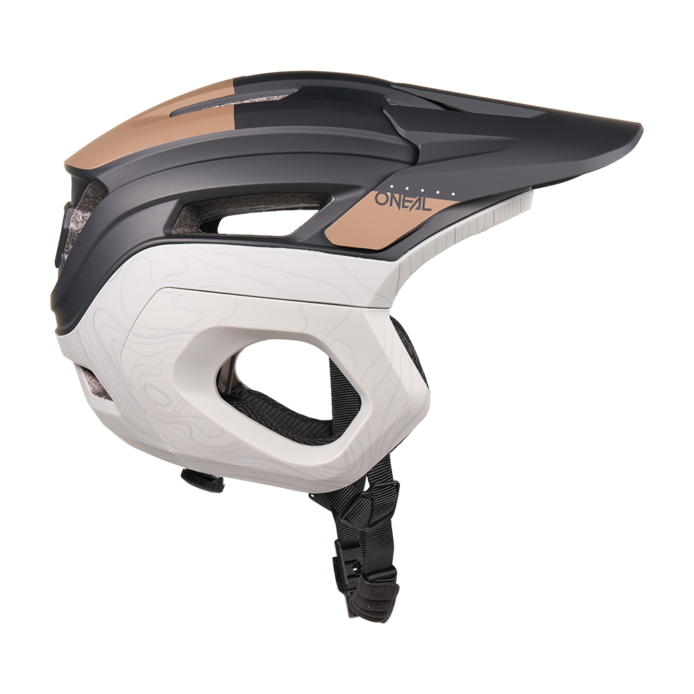 Casco MTB O'NEAL TRAPPER EVO SOLID Negro/Marrón/Gris