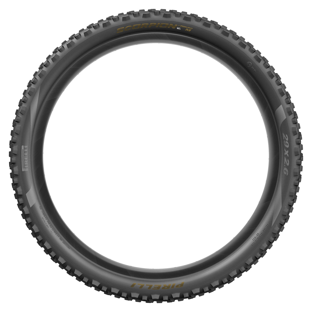 Cubierta PIRELLI SCORPION ENDURO M COLOUR EDITION 29x2.40 HardWall Tubeless Ready plegable negro/dorado