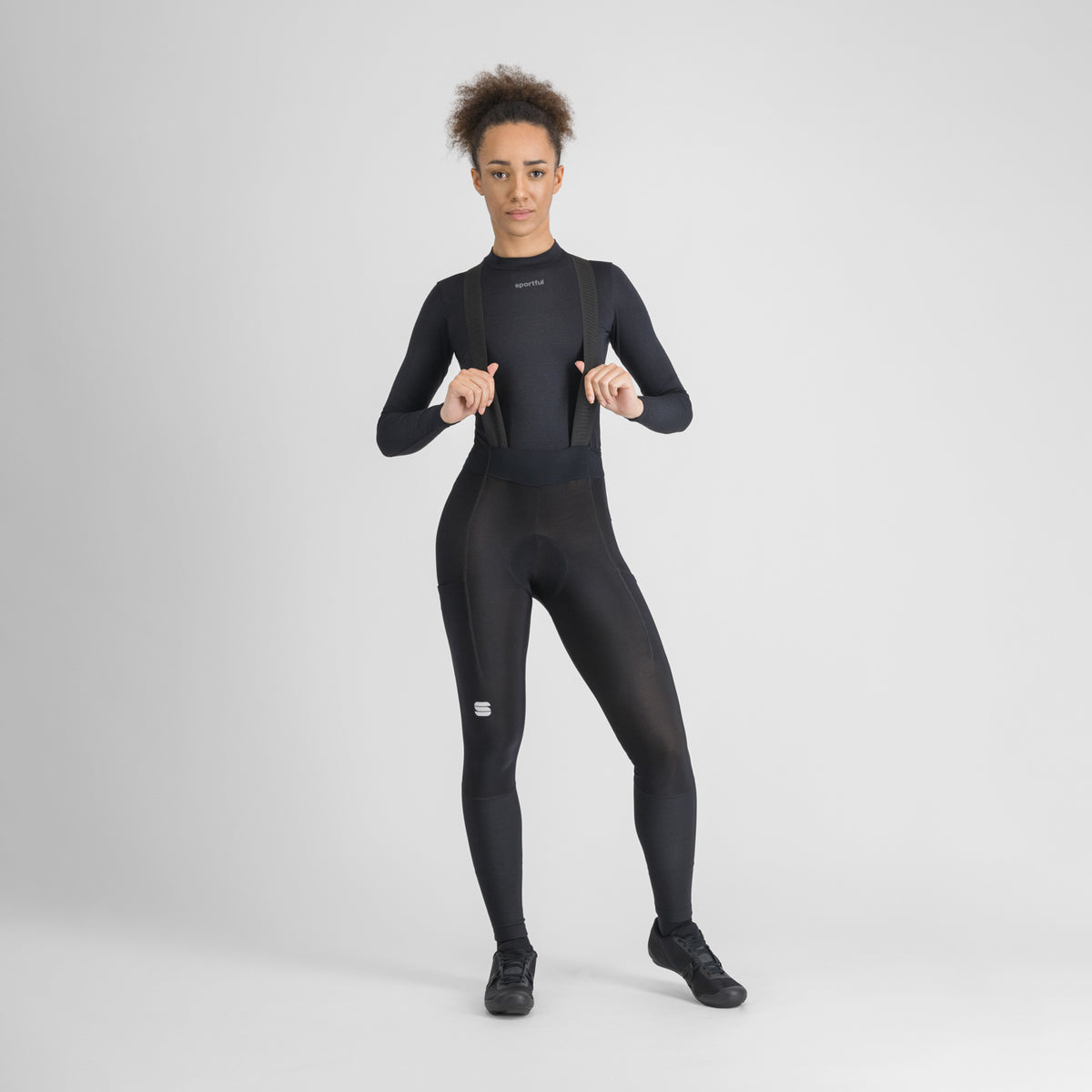 Camiseta interior SPORTFUL MERINO de manga larga para mujer negra