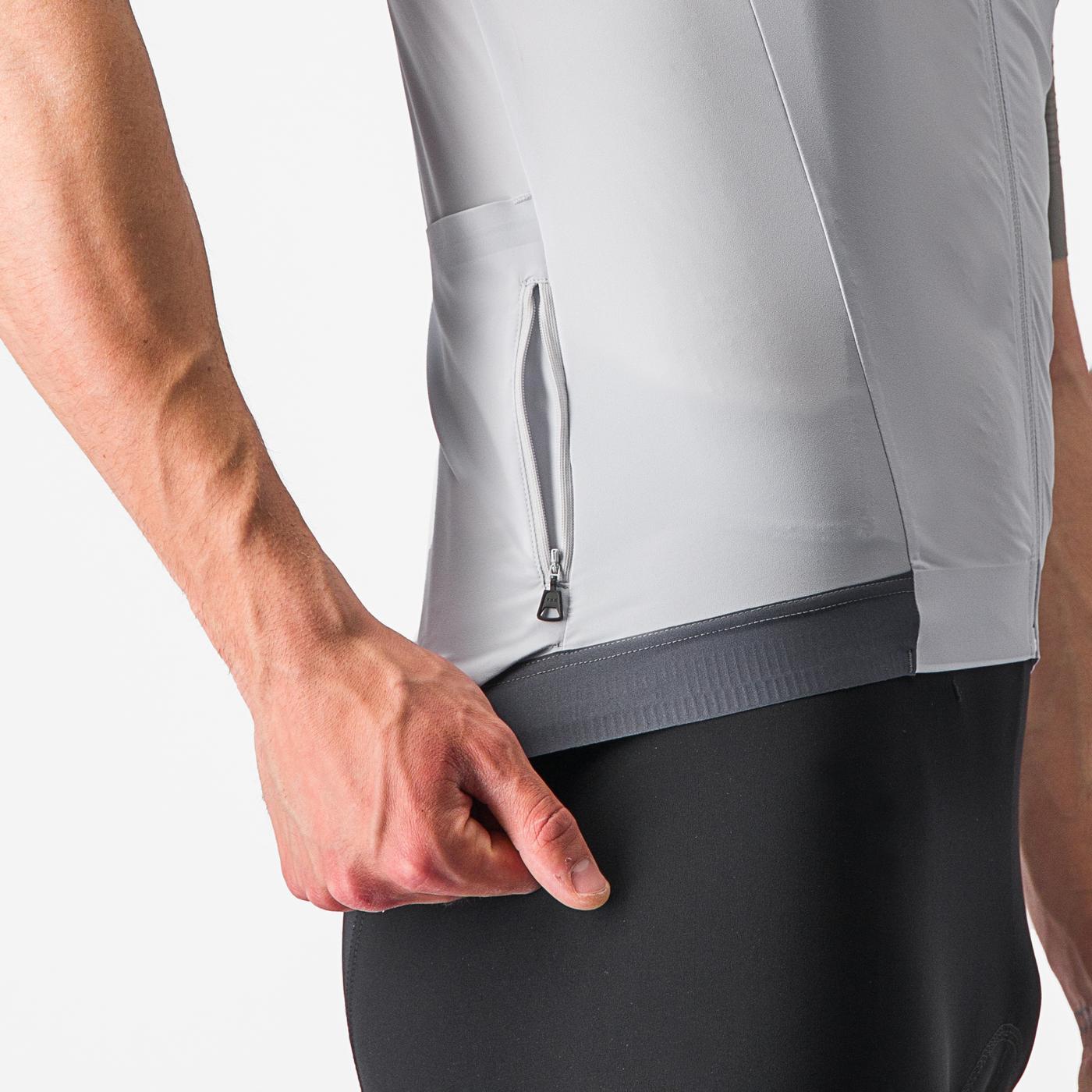 Maillot de manga corta CASTELLI PREMIO Blanco/Gris