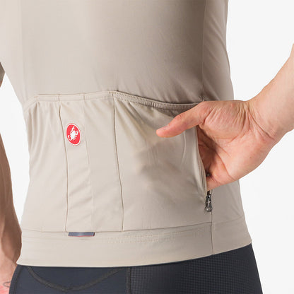 Maillot CASTELLI PROLOGO LITE Mangas Cortas Beige