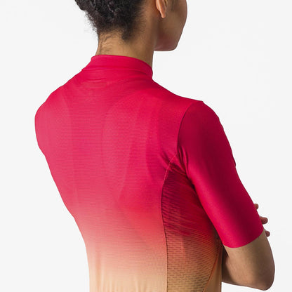Maillot CASTELLI SALITA Mujer Manga Corta Rosa/Naranja