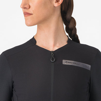 Maillot CASTELLI PREMIO EVO Mujer Mangas Cortas Negro