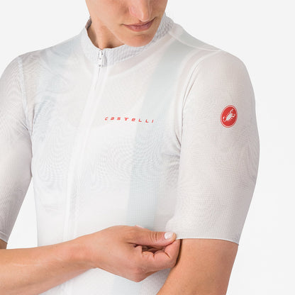 Maillot CASTELLI FANTASIA Mujer Mangas Cortas Blanco