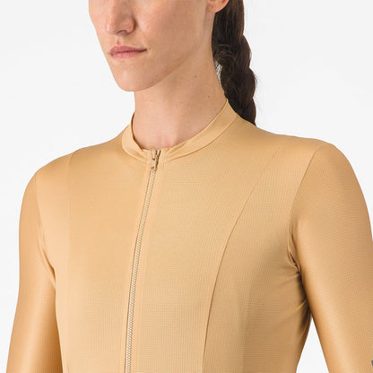 Maillot CASTELLI UNLIMITED Mujer Mangas Cortas Marrón