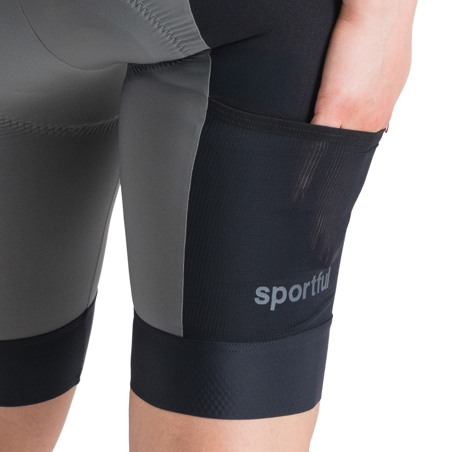 Culotte corto con tirantes SPORTFUL SUPERGIARA 2 Gris/Negro, Mujer
