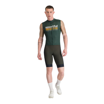 Maillot SPORTFUL SUPERGIARA 2 LOGO Mangas Cortas Caqui