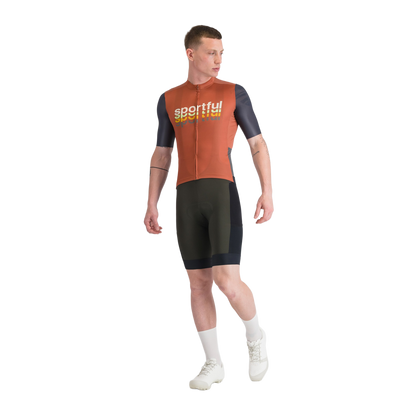 Maillot SPORTFUL SUPERGIARA 2 LOGO Mangas Cortas Naranja