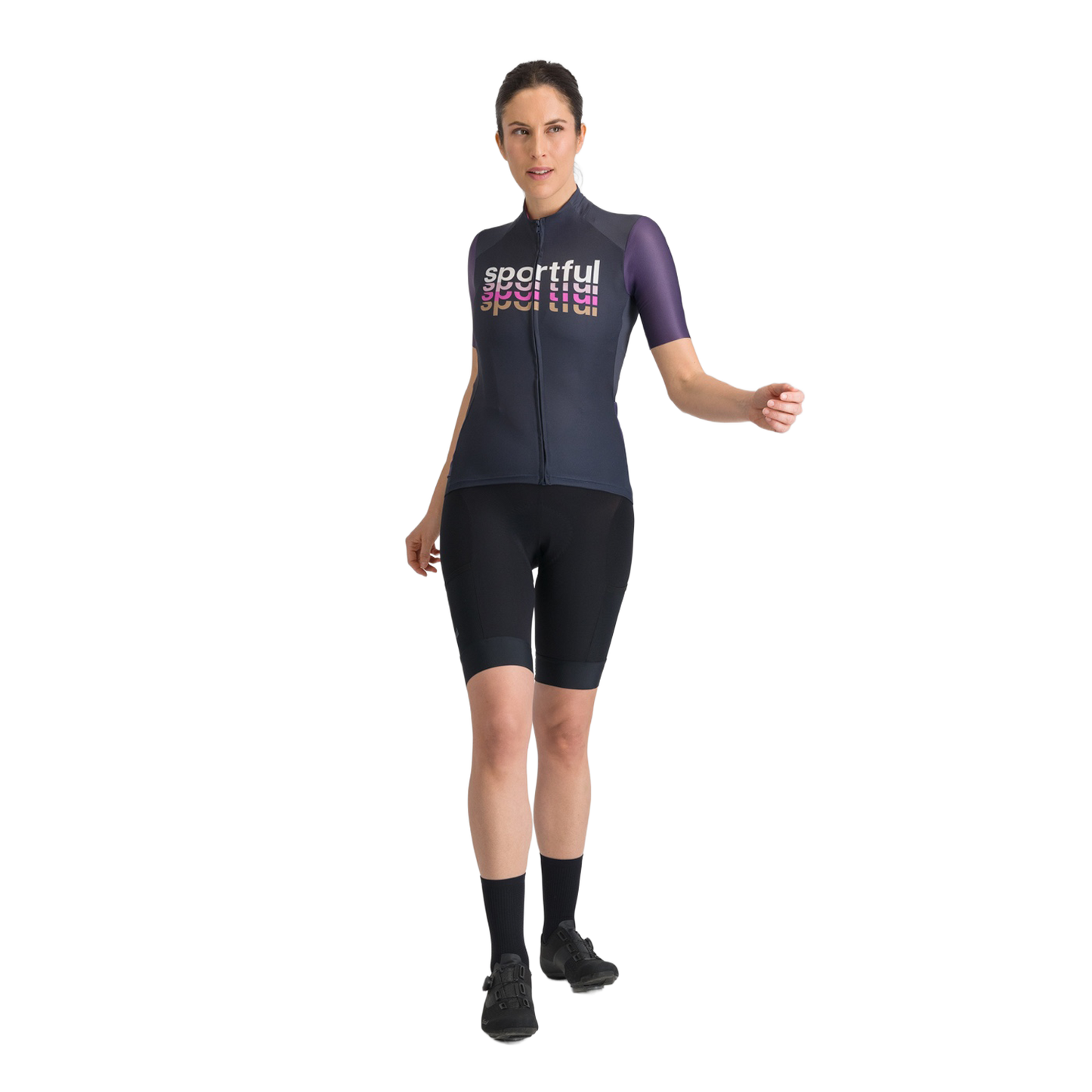 Maillot de manga corta SPORTFUL SUPERGIARA 2 LOGO de mujer Azul marino