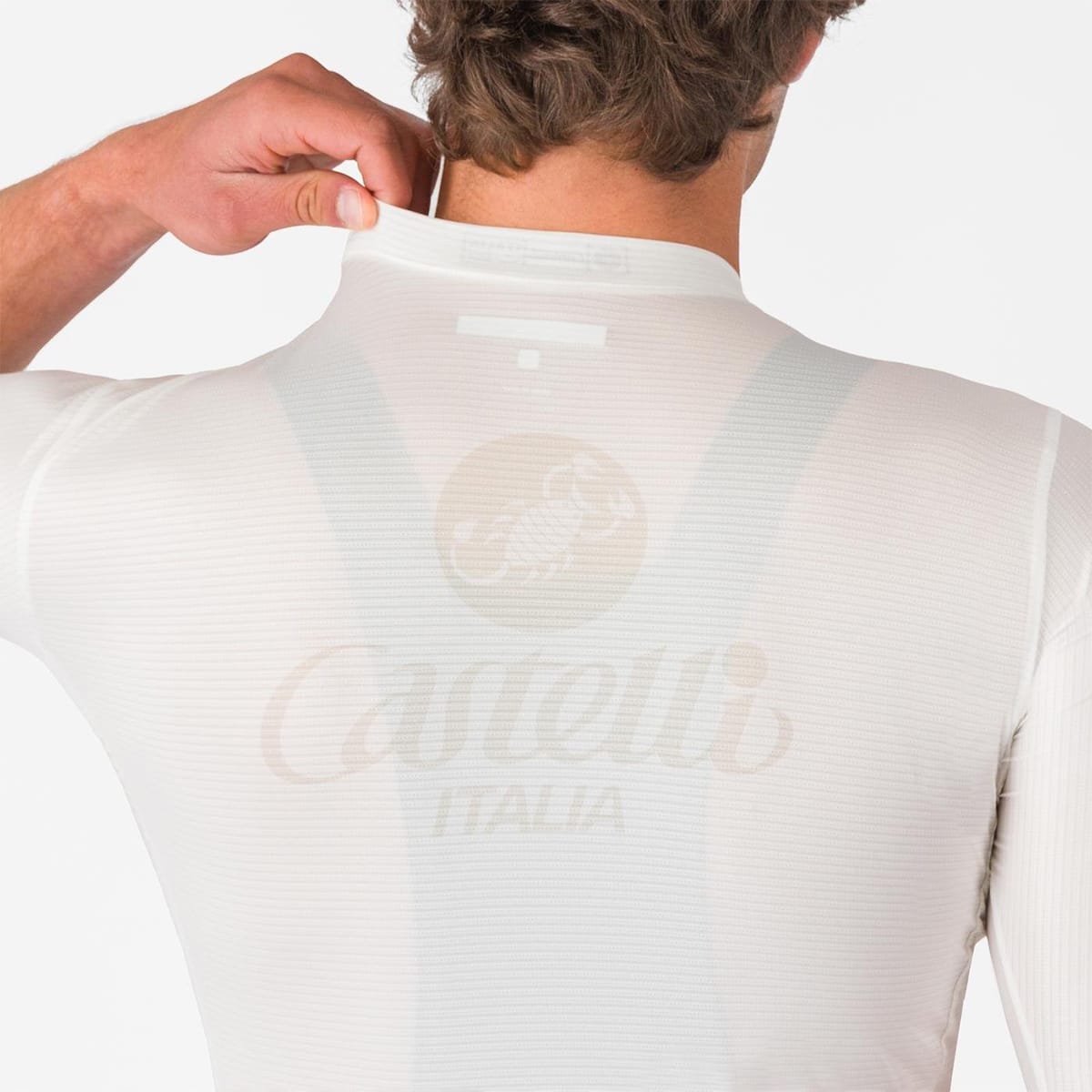 CASTELLI ESPRESSO 50 ANIVERSARIO Maillot Manga Corta Blanco