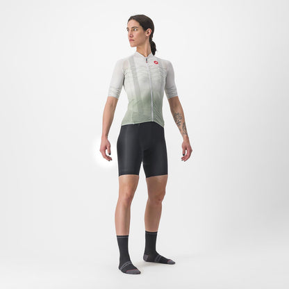 Maillot CASTELLI CLIMBER'S 2.0 W Mujer Mangas Cortas Gris/Verde