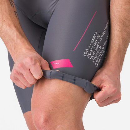 Culote Corto con Tirantes CASTELLI ESPRESSO R--A/D Gris Humo