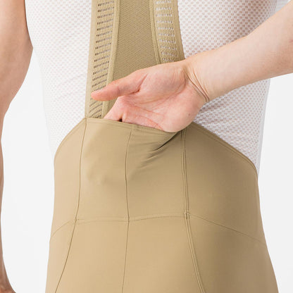 Culote Corto con Tirantes CASTELLI ESPRESSO 2 Beige Elmwood