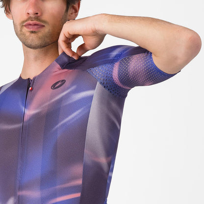 Maillot CASTELLI AERO RACE 8S Mangas Cortas Violeta