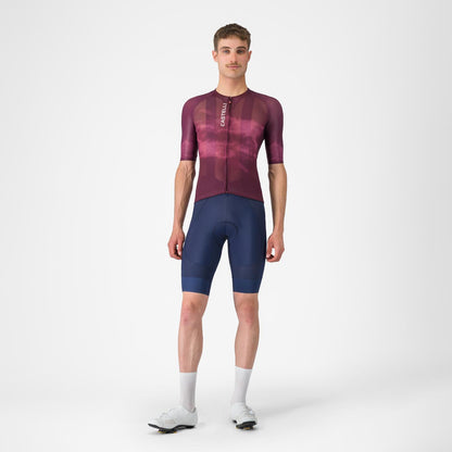 Maillot CASTELLI CLIMBER'S A/C Mangas Cortas Burdeos