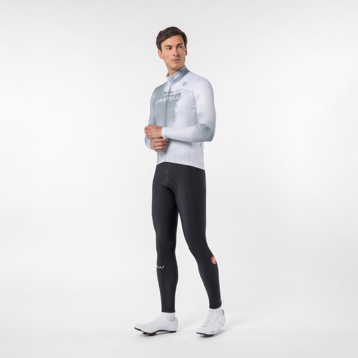 Maillot CASTELLI NEBULA THERMAL Mangas Largas Gris