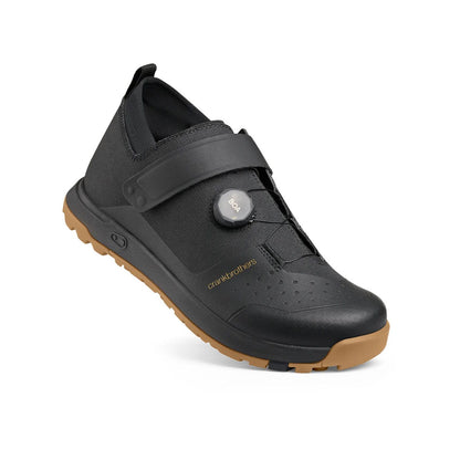 Zapatillas de MTB CRANKBROTHERS MALLET TRAIL BOA CLIP negras/doradas — vista de tres cuartos
