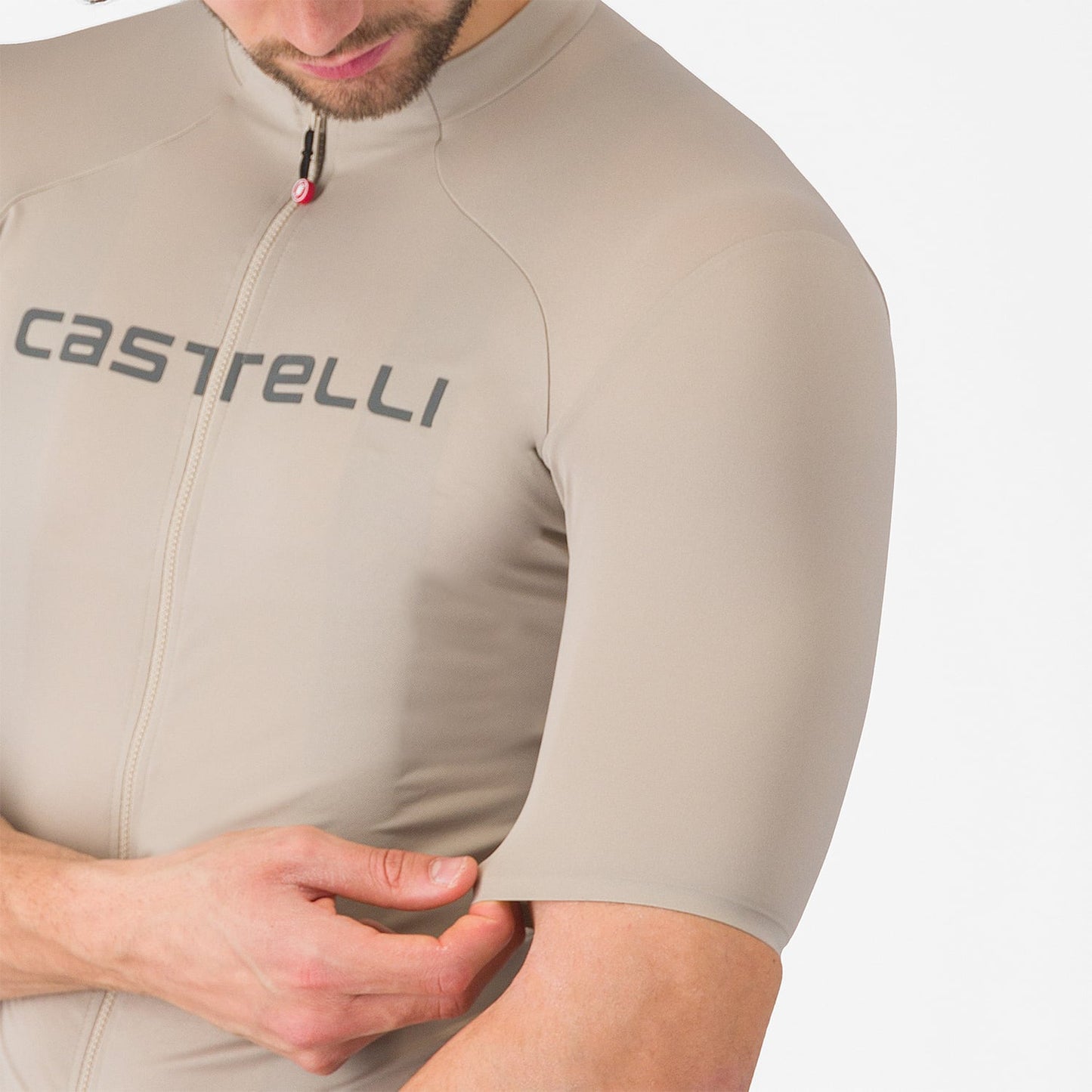 Maillot de manga corta CASTELLI PROLOGO LITE Beige