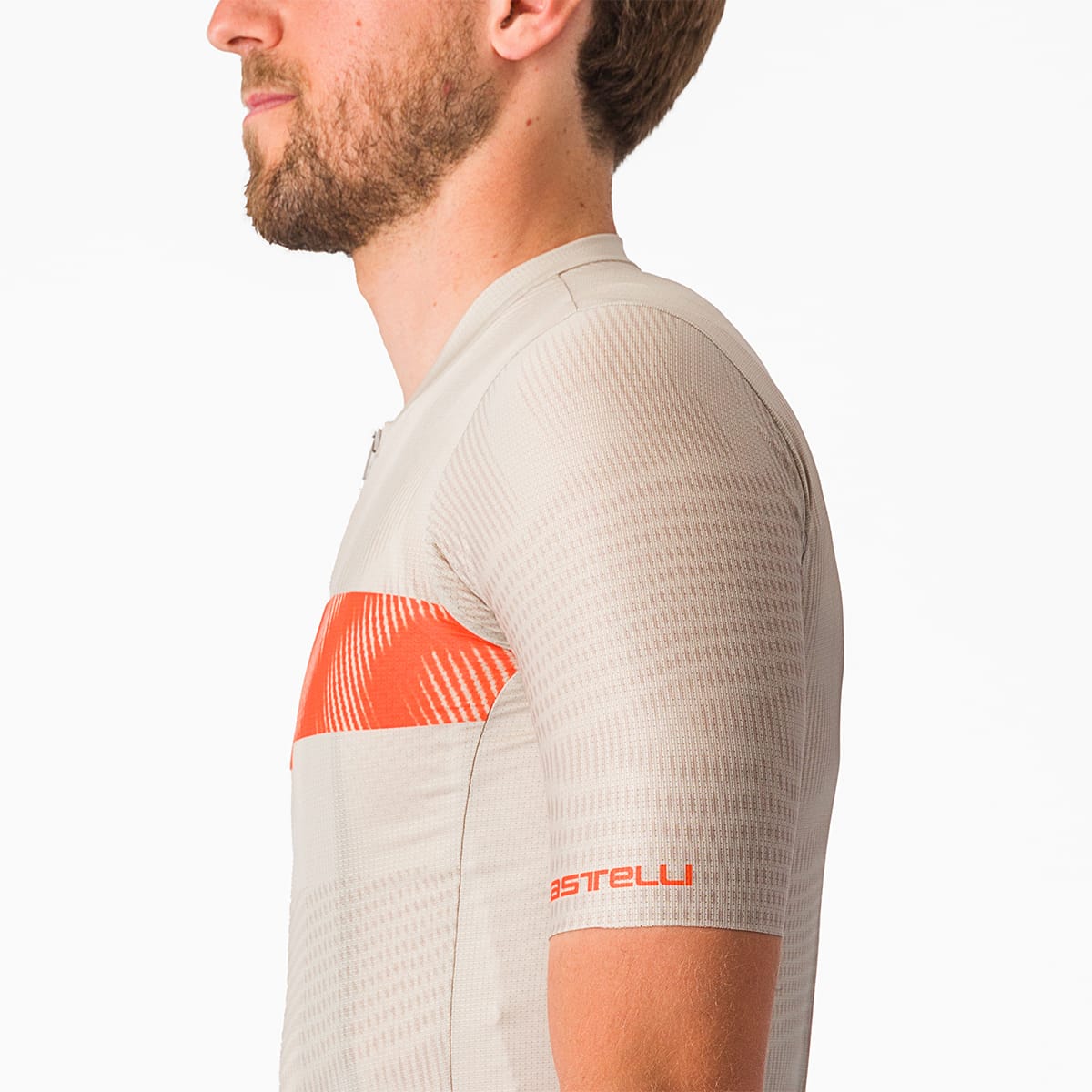 Maillot manga corta CASTELLI UNLIMITED ENDURANCE Gris/Naranja