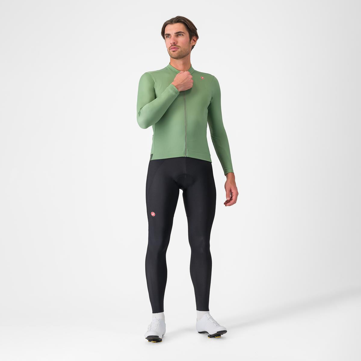 CASTELLI ESPRESSO THERMAL Maillot de manga larga Verde