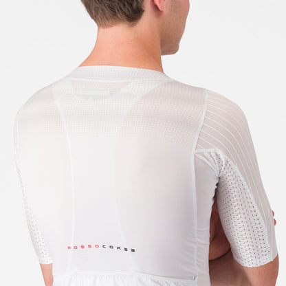 Maillot CASTELLI AERO RACE 8S Mangas Cortas Blanco