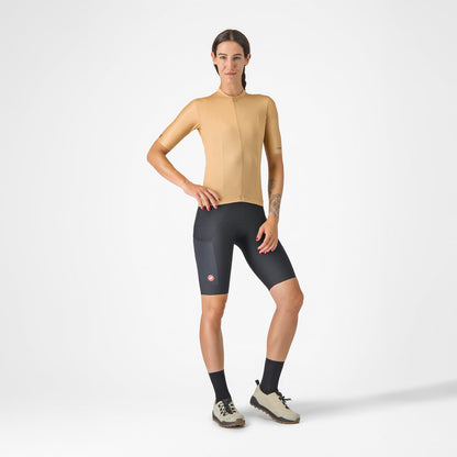 Maillot CASTELLI UNLIMITED Mujer Mangas Cortas Marrón