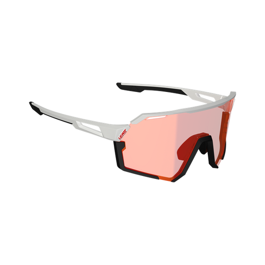 Gafas LEATT RIDEVIZ PRO LARGE Blancas Lente Crystal Iriz Roja