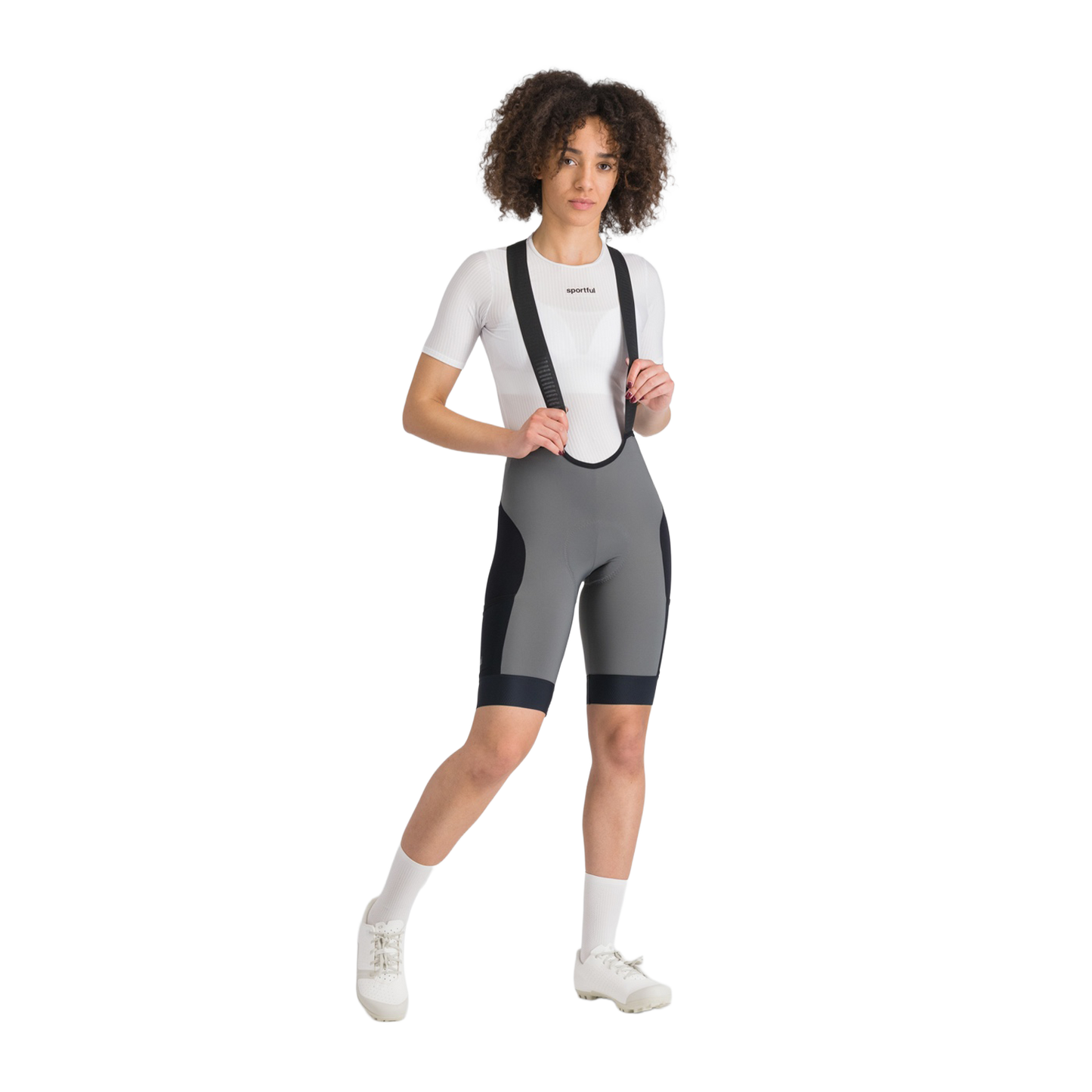 Culotte corto con tirantes SPORTFUL SUPERGIARA 2 Gris/Negro, Mujer