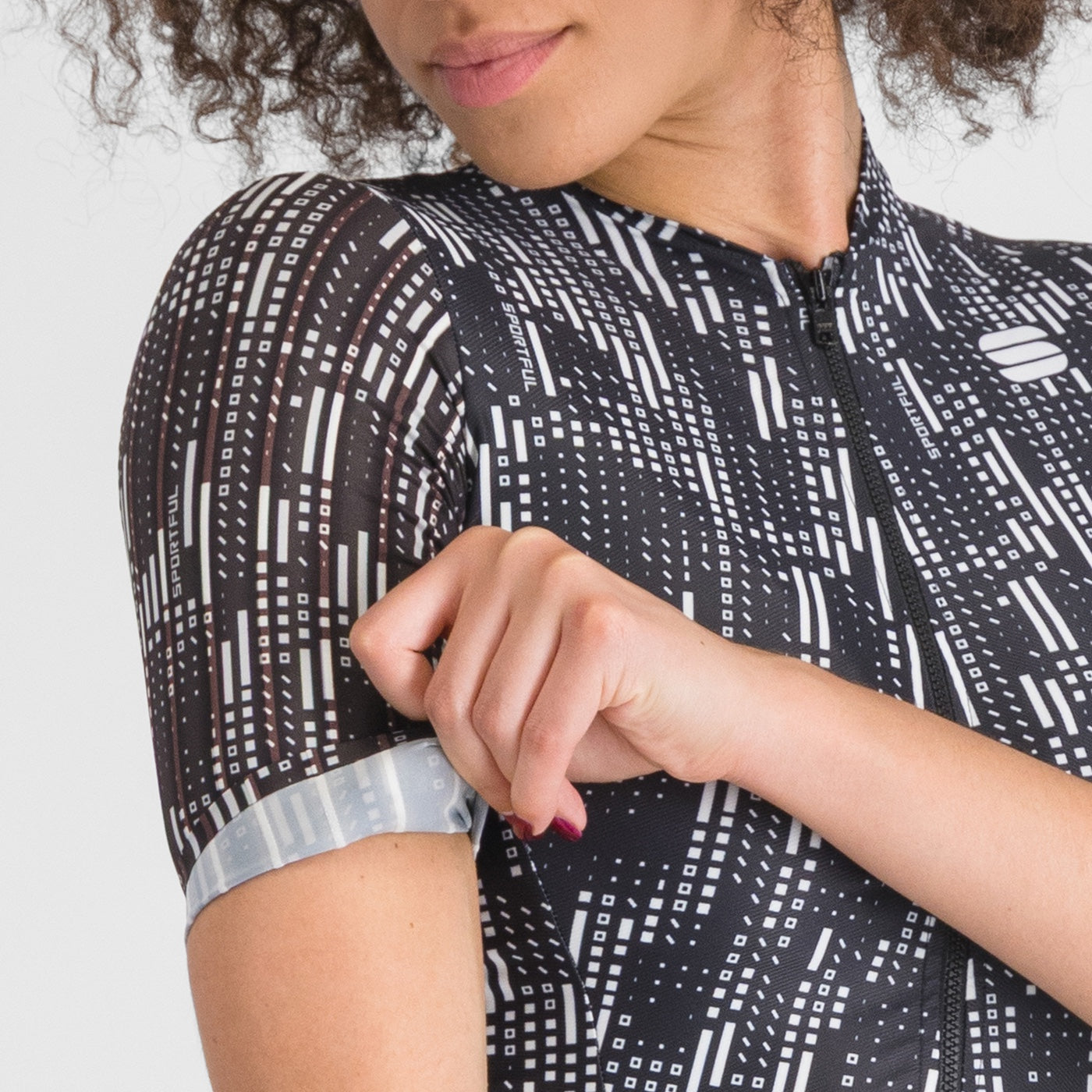 SPORTFUL G-SUIT Mujer Manga Corta Negro/Blanco