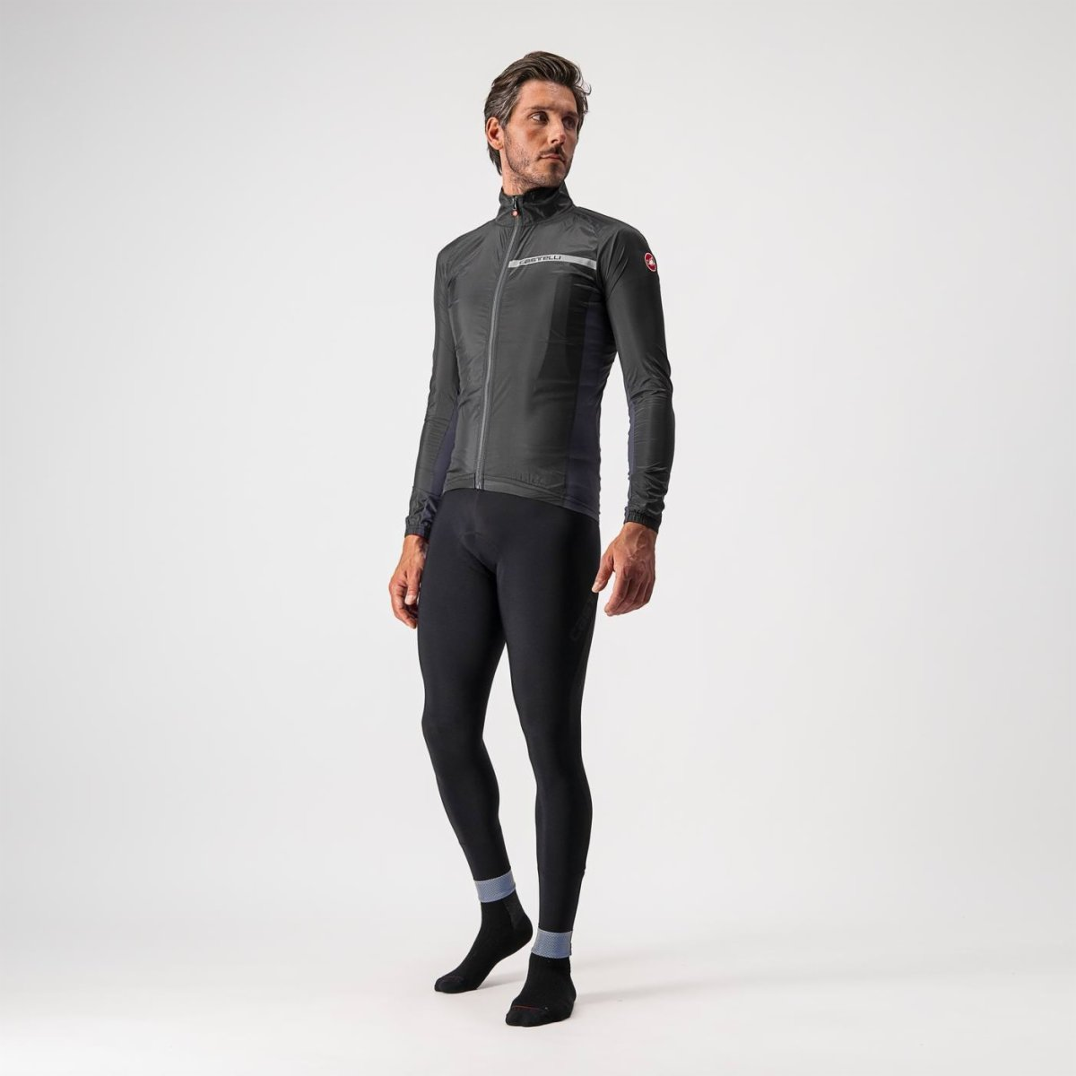 CASTELLI SQUADRA STRETCH Chaqueta Negro/Gris