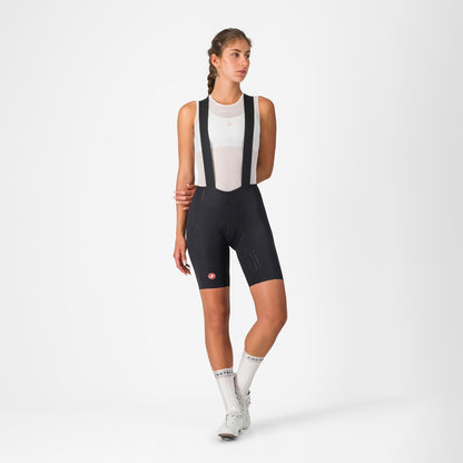 Culote Corto con Tirantes CASTELLI FREE AERO RACE Mujer Negro