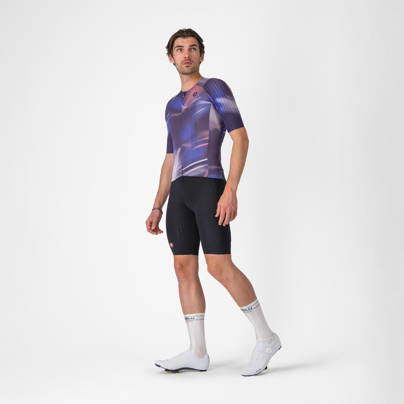 Maillot CASTELLI AERO RACE 8S de manga corta Morado
