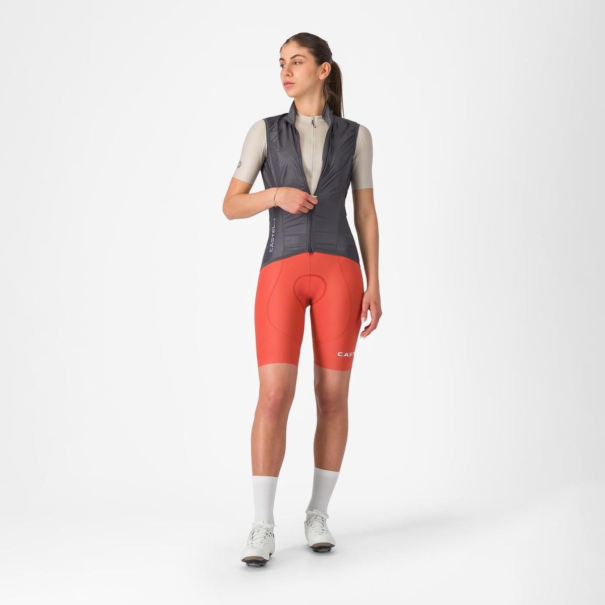 Chaleco CASTELLI ARIA 2 para mujer gris oscuro 2026