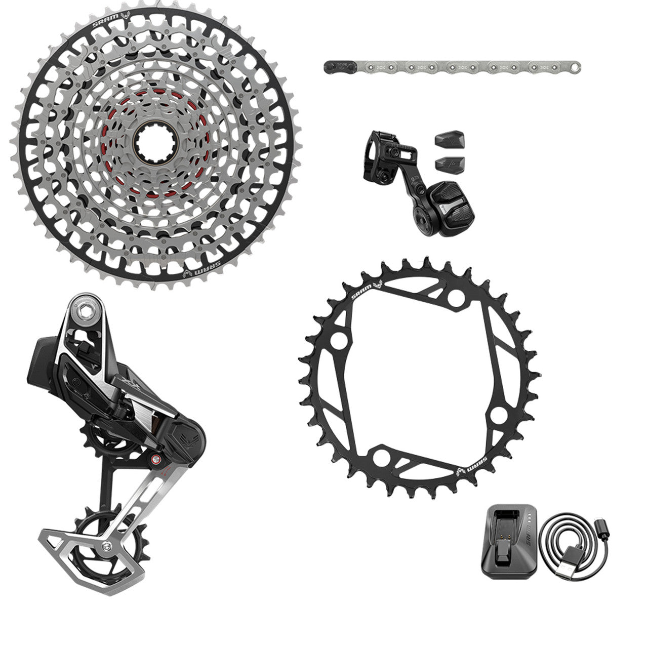 SRAM XX EAGLE E-MTB 104BCD AXS T-TYPE Grupo 36 Dientes 10/52