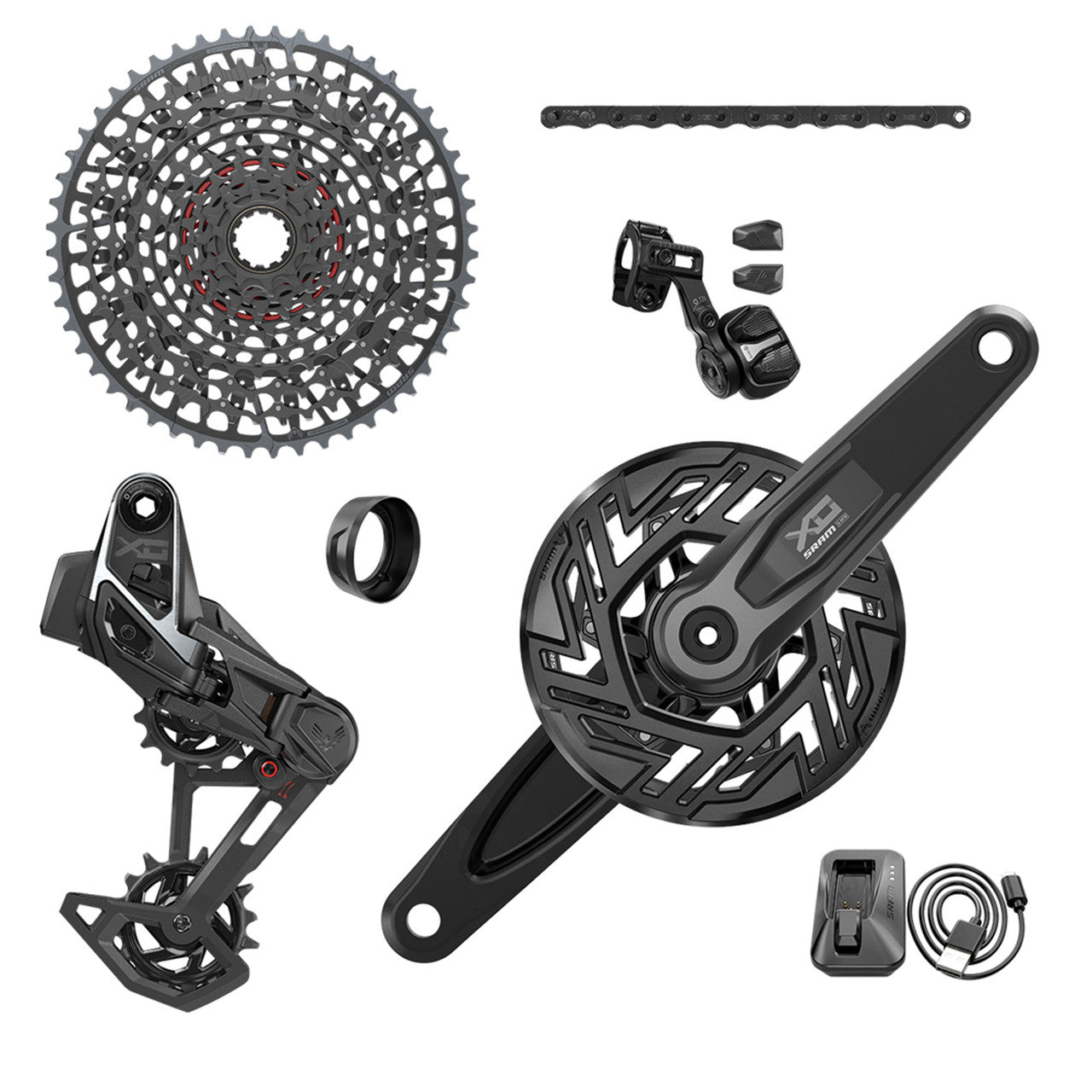 SRAM X0 EAGLE E-MTB BROSE ISIS AXS T-TYPE 36 Dientes CLIP-ON 10/52 Paquete