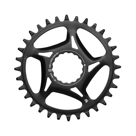 Plato monoplato RACE FACE SHIMANO CINCH de 12 velocidades, montaje directo — vista del plato sobre fondo blanco