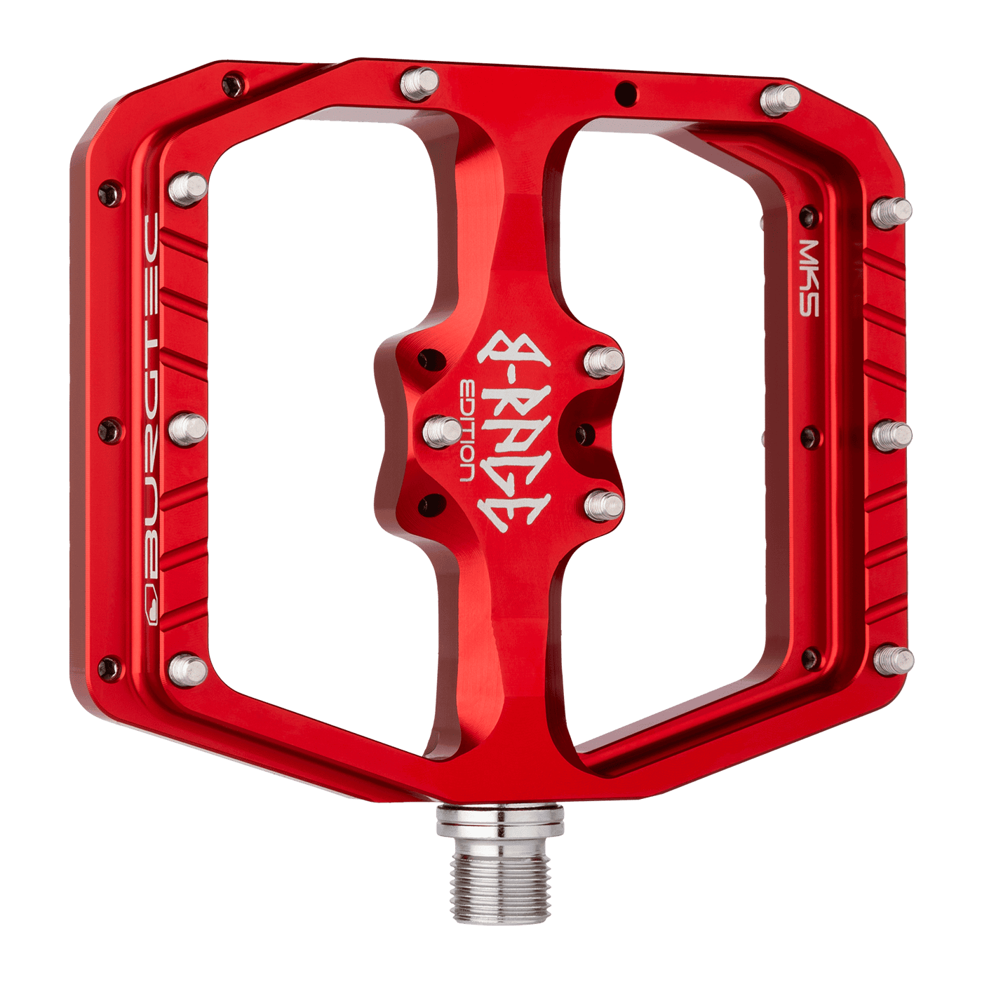 BURGTEC PENTHOUSE FLAT MK5 B-RAGE EDITION pedales planos Rojo