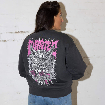 Sudadera BURGTEC WOMEN'S ROLL WITH US FADED
