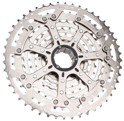 Cassette 10V SHIMANO CUES CS-LG400 Linkglide - Edición Polish Silver