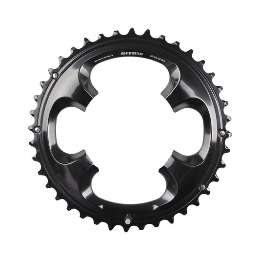 Plato exterior SHIMANO XT M8000 de 11 velocidades para triple plato, 4 tornillos, 96 mm — vista del plato sobre fondo blanco