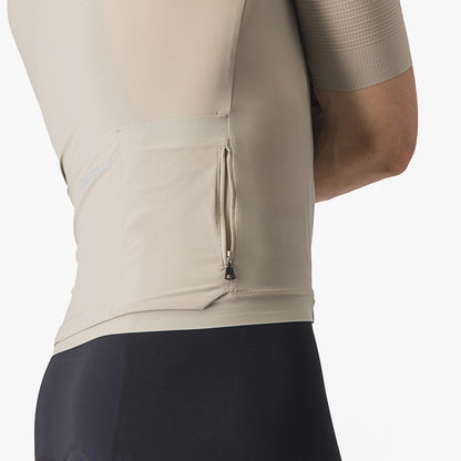 Maillot CASTELLI PREMIO Mangas Cortas Beige