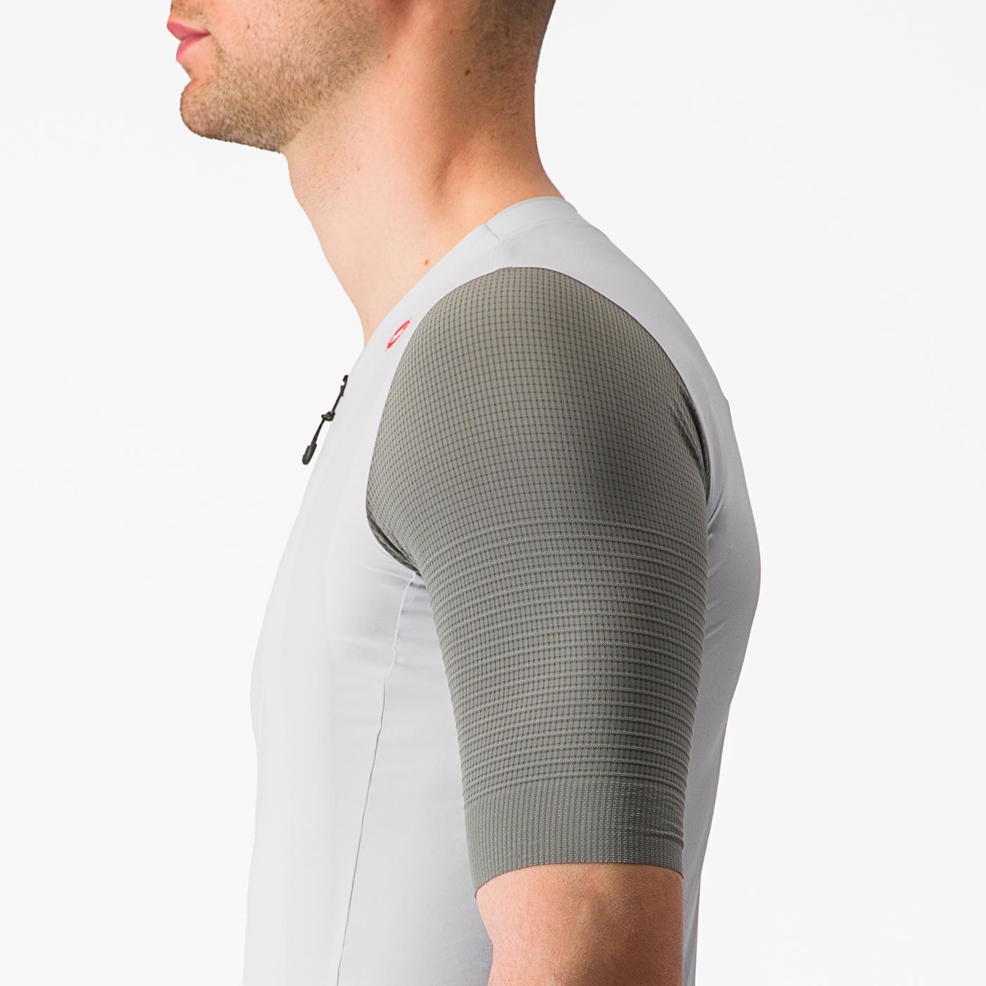 Maillot de manga corta CASTELLI PREMIO Blanco/Gris